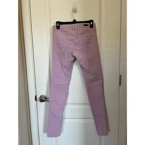 skinny low rise pink pants